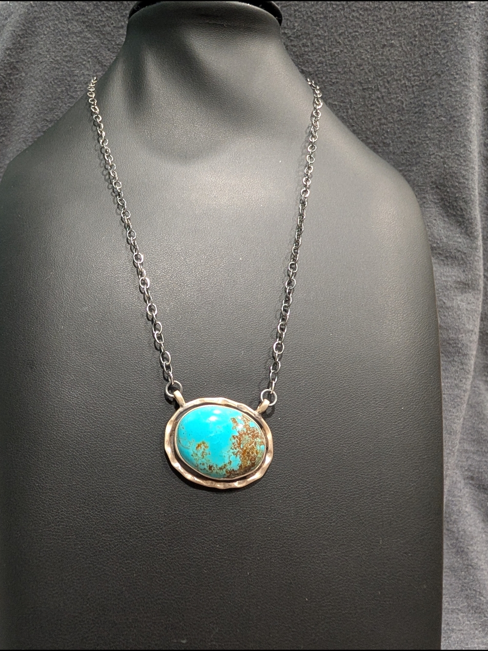 Mine 8 Turquoise Stone Pendant Necklace